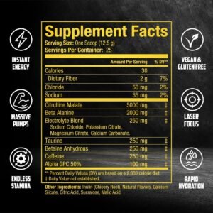 BALLISTIC Pre Workout | #1 New Pre Workout Powder w/ Nitric Oxide Booster, Elect...