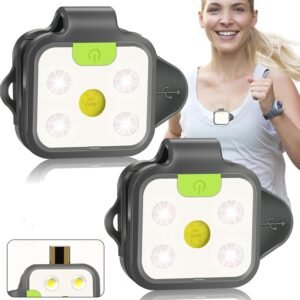 Running Light, 2Pack Reflective Safety-Light for Runners, Rechargeable LED Light...