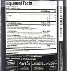 Barrage Pre Workout Powder - Preworkout for Women & Men, Creatine Powder, Beta A...