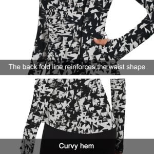 Soneven Long Sleeve Golf Polo Shirts for Women Stand Up Collar Tops Athletic Hal...