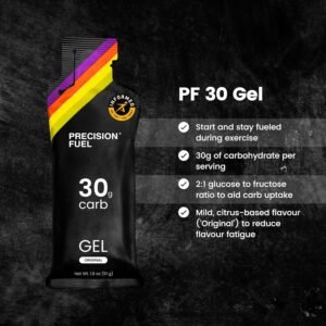 Precision Fuel 30 Energy Gels - Mild, Neutral Flavour Running Gels for Endurance...