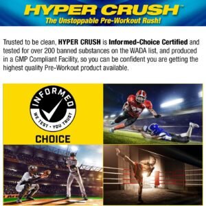 Maximum Human Performance Hyper Crush Pre Workout Powder, Increases Energy, Musc...