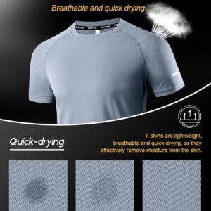 Boyzn 1 or 3 Pack Men's Workout Running Shirts, Dry Fit Moisture Wicking T-Shirt...
