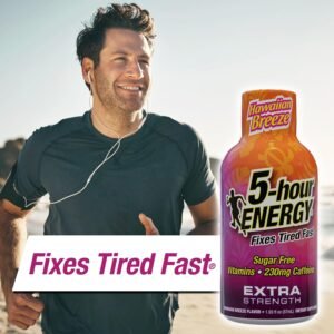 5-hour ENERGY Extra Strength Energy Shot, Hawaiian Breeze Flavor, Zero Calories ...