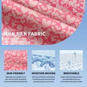 Soneven Womens Long Sleeve Golf Shirts Half Zip Moisture Wicking Print Golf Tops...