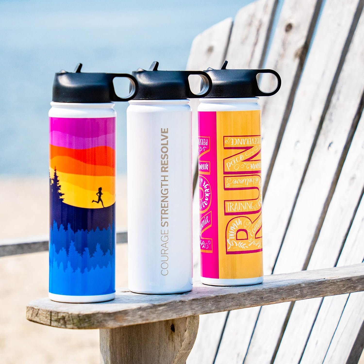 Gone For a Run RunTechnology Insulated Water Bottle | Happy Hour