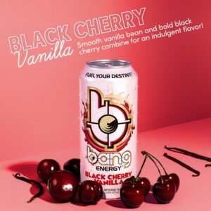 Bang Energy Black Cherry Vanilla, Sugar-Free Energy Drink, 16-Ounce (Pack of 12)