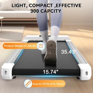 Walking Pad Treadmill, 3 in 1 Portable Under Desk Treadmill 300 lb Capacity, Tre...