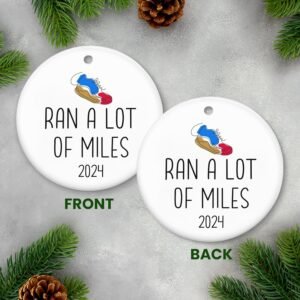 FLAGWIX Running Gifts for Women, Christmas Ornaments 2024 - Christmas, Running G...