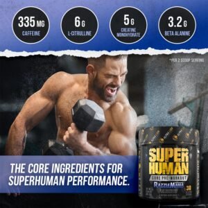 ALPHA LION Core Pre Workout w/Creatine for Performance, Beta Alanine for Muscle,...