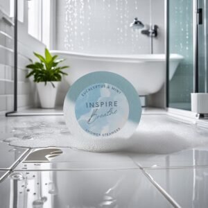 15 Inspire Breathe Shower Steamers for Sinus Relief, Eucalyptus & Mint Shower Ta...