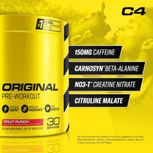 Cellucor C4 Original Pre Workout Powder Fruit Punch | Vitamin C for Immune Suppo...