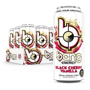 Bang Energy Black Cherry Vanilla, Sugar-Free Energy Drink, 16-Ounce (Pack of 12)