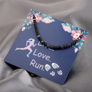 FEELMEM Runner Gift Live Love Run Morse Code Bracelet Marathon Jewelry Cross Cou...