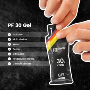 Precision Fuel 30 Energy Gels - Mild, Neutral Flavour Running Gels for Endurance...