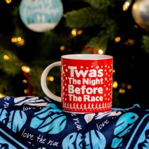 Gone For a Run Twas The Night Before The Race | Running Porcelain Mug (Transpare...