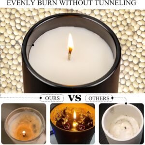 14OZ Oud & Sandalwood Scented Candle - Aromatherapy Candles with Lid - Soy Candl...