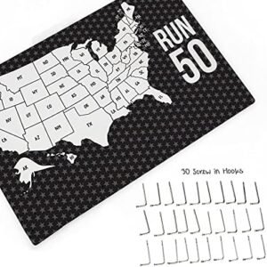 Gone For a Run Hooked On Medals Hanger & Award Display | Running The USA Color i...