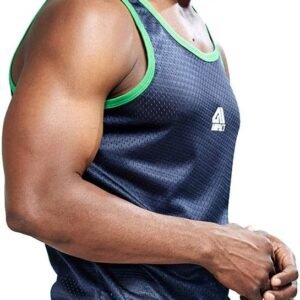 AIMPACT Men Athletic Workout Tank Top Mesh Casual Sleeveless Shirts