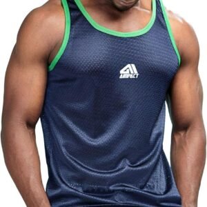 AIMPACT Men Athletic Workout Tank Top Mesh Casual Sleeveless Shirts
