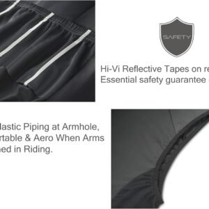 CEROTIPOLAR Men's Cycling Vest with 3 Reflective Tape Cargo Pockets, Micro Softs...