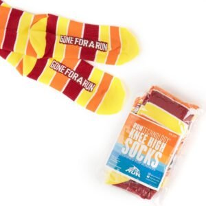 Gone For a Run Run Now Gobble Later Knee High Athletic Running Socks | Fun Turke...