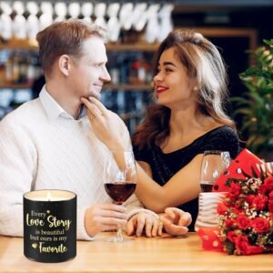 Candle - Vanilla Lavender Scent, 10oz, Soy Wax, Romantic Gift for Couples, Men, ...