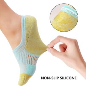 Gonii Womens No Show Socks Athletic Ankle Socks Cushioned Running Low Cut 5-8 Pa...