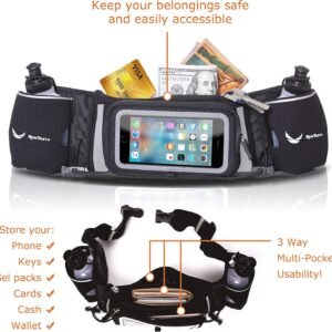 [Voted No.1 Hydration Belt] Black Runtasty Winners' Running Fuel Belt - Includes...